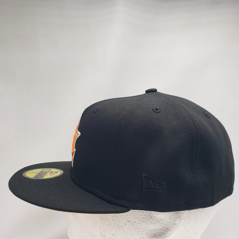 New Era Seattle Mariners Body Bag 40th Anniversary Blk Peach UV Fitted Hat 7 1/2 - Image 3 of 4