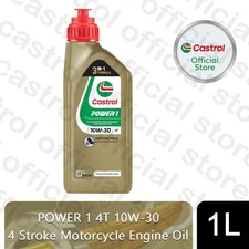 Castrol POWER 1 4T 10W-30 1L Motorcycle 4 Stroke Engine Oil, 1 Litre