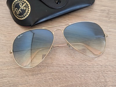 RAY-BAN RB3025 Aviator Large Metal 001/3F Blue Gradient Sunglasses 62-14