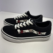 Vans Off The Wall Multicolored Skate Shoes CLEAN floral Youth Missy 2 girls