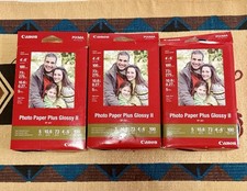 Canon PP-201 Photo Paper Plus Glossy II, 4x6 inch- 3 Packs 300 Sheets New Sealed