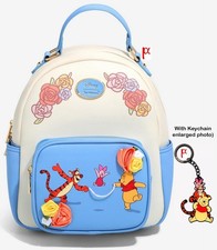 Disney Winnie the Pooh Piglet Tigger Play Backpack EXCL Loungefly Keychain