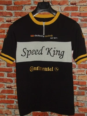 Eroica Maillot Vélo Cyclisme Vintage 70'S Speed King Acryl Coton Remake - Photo 1/2