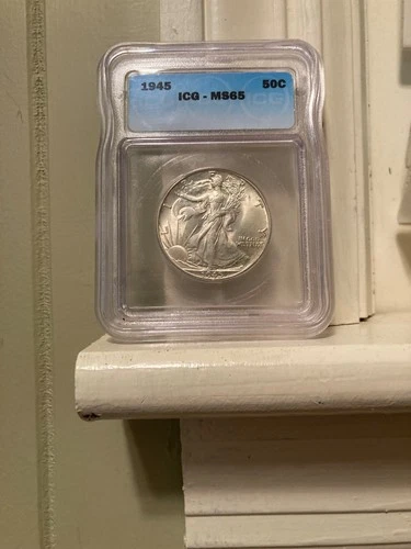 1945 Walking Liberty Half Dollar ICG MS65