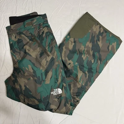 The North Face Schneehose JUNGEN Größe Large 14/16 grün Tarnmuster DryVent EZ Grow - Bild 1 von 4