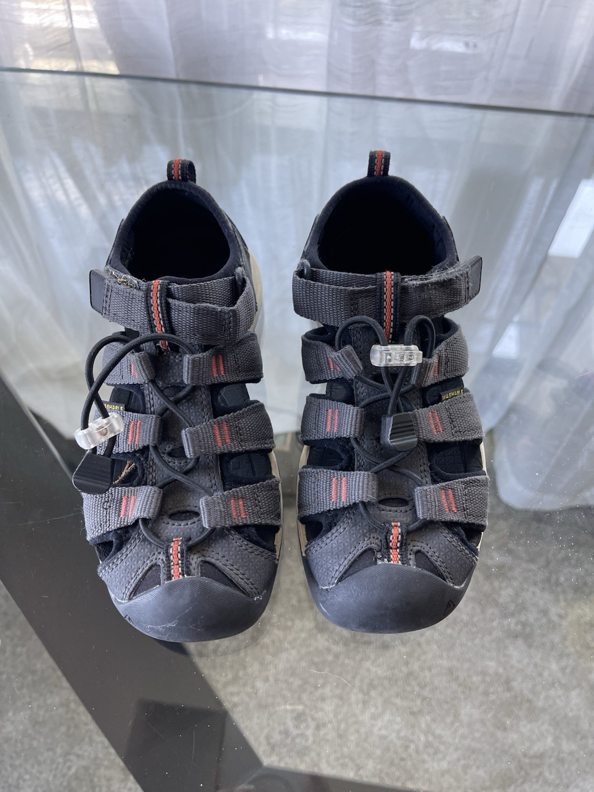 Sandali Keen bambino 1 Newport grigio arancione 1018434 terreno escursionismo lavabili