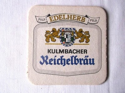 Bierdeckel, Bierfilz, BRD, Kulmbacher Reichelbräu, Edelherb