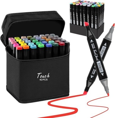 40Pcs Graphicmarker Permanent Marker Alkohol Sketch Marker Set für Design