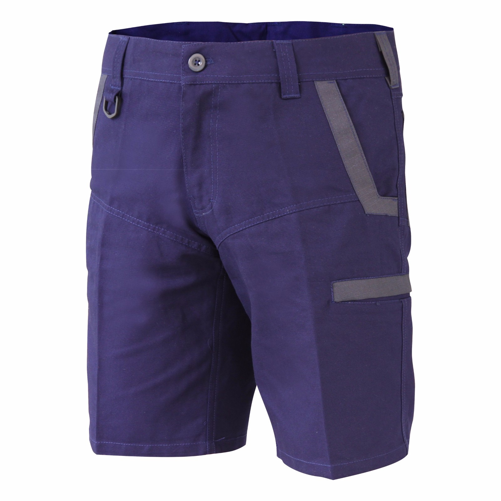 Mens WORK CARGO SHORTS Cotton Drill MULTI POCKETS UPF 50+ TRADIE HEAVY