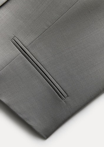 ZARA LADIES GREY ZW COLLECTION MINIMALIST WOOL WAISTCOAT SIZE S - 第 11/13 張圖片