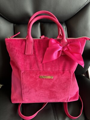 Pink suede juicy couture backpack with handles brand new Wot  display picture 1