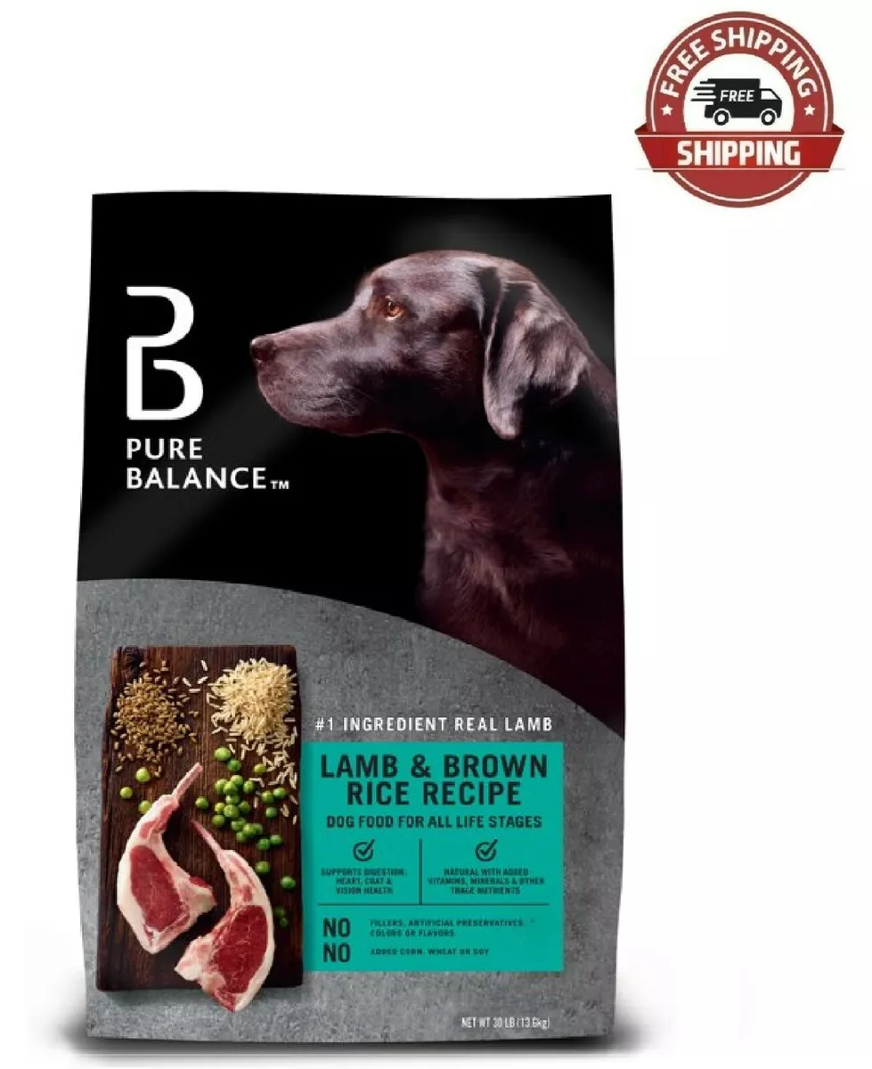 Pure Balance Lamb & Brown Rice Recipe Dry Dog Food, 30 lb 681131318174