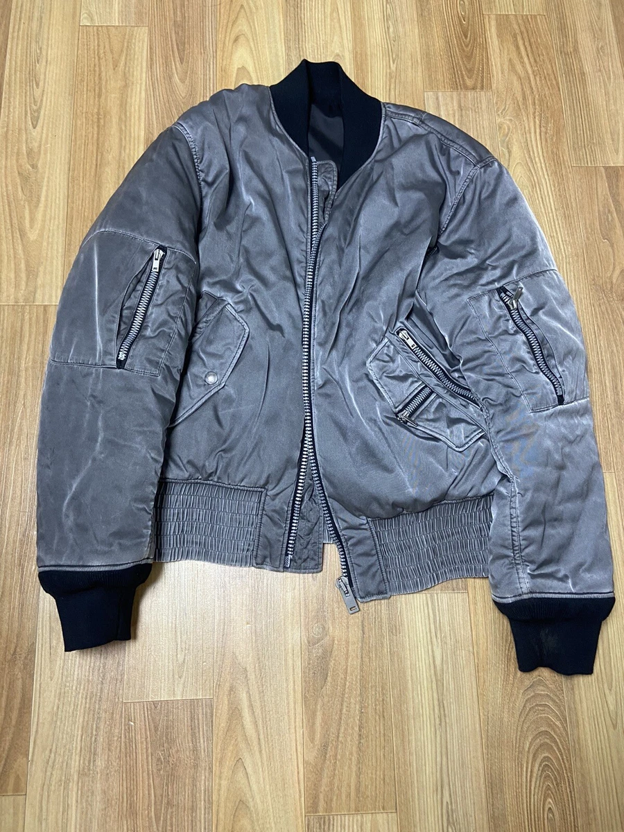 50 Maison Margiela aw16 Stitched Bomber jacket gun metal | eBay