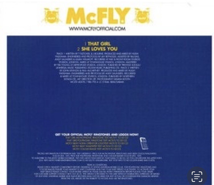McFLY That Girl ピクチャー盤7インチ McFly That Girl UK 7