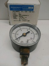 NEW ASHCROFT 2" 0-15 PSI 1/8 NPT PRESSURE GAUGE 20W1005PH-01L-XZC-15 -ADS