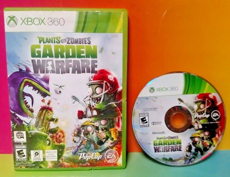 Plants vs Zombies Garden Warfare - MICROSOFT XBOX 360 Game - Tested