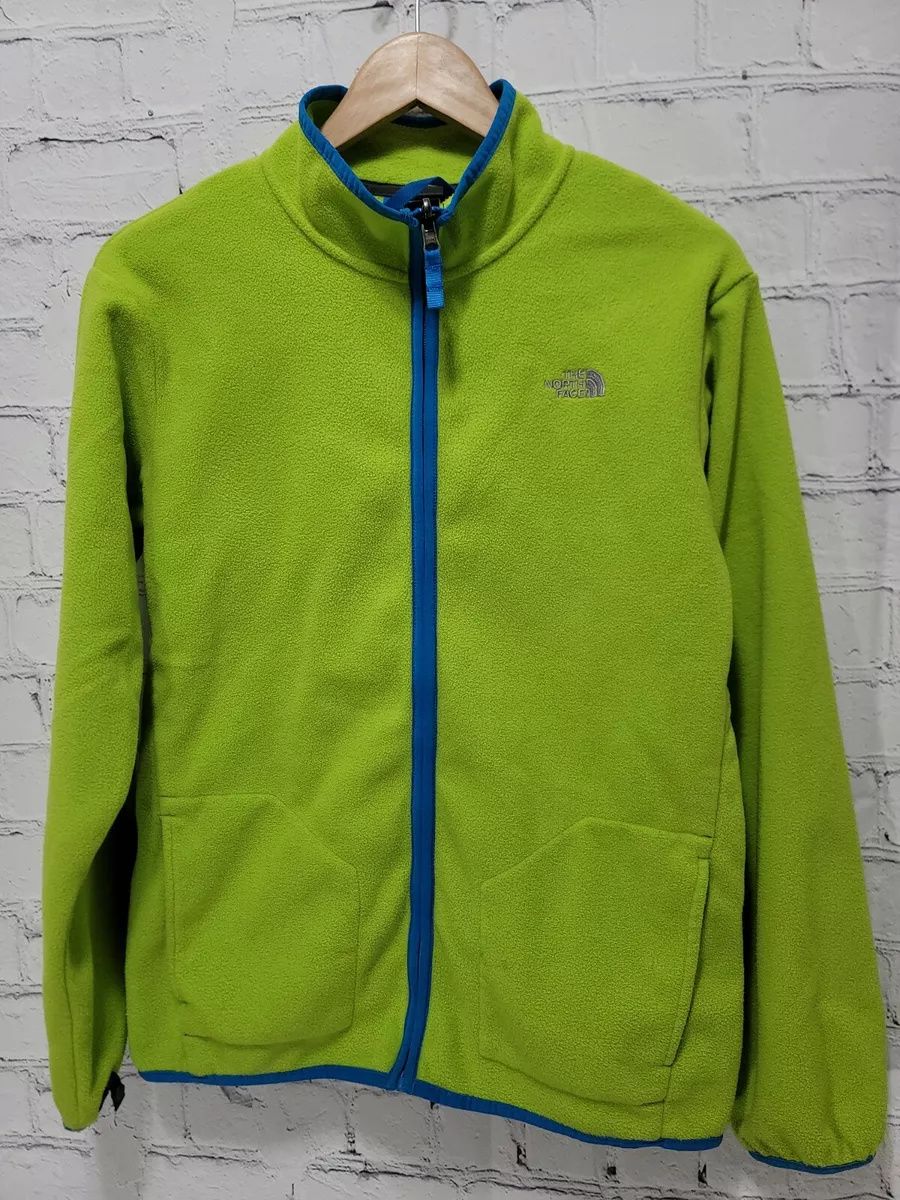 Neon green north face best sale jacket