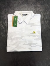 NWT MEN'S TRAVIS MATHEW BEACHSIDE STEALTH POLO, SIZE: 2XL, COLOR: WHITE M24 