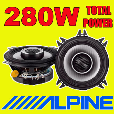 Alpine Auto/Van Tür Regal Lautsprecher 280W Gesamtleistung 2-Wege 10cm 4'' S2-S40 NEU