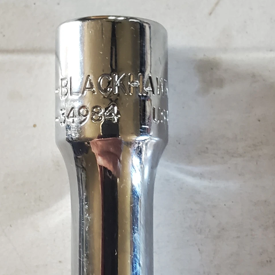Blackhawk 34984 3/8" x 11" Drive Chrome Socket Extension USA. HT#394 - Image 2 of 4
