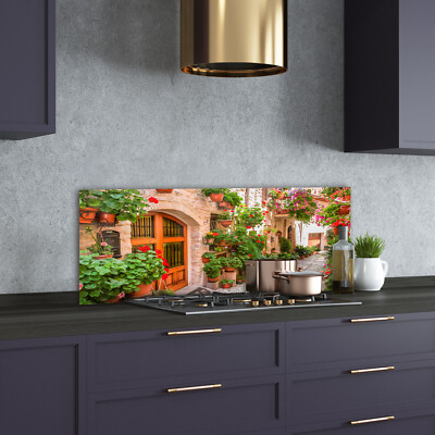 Panneau De Cuisine En Verre Tulup - Motif Citrons Verts Et Jaunes - Dimensions 125 X 50 Cm