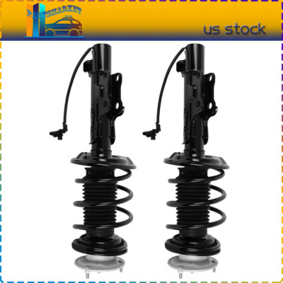 RWD Pair Front Shock Strut Assys L+R 580-1016 For Cadillac ATS 13-19 w/Electric