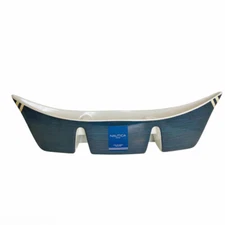 Nautica Sailboat Divided Row Melamine Appetizer Chip and Dip Serving Bowl Server