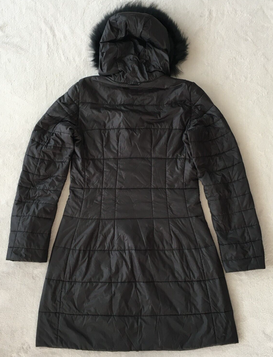 Blumarine womens Black Quilted Puffer Fur Hood Jacket size 42 | eBay