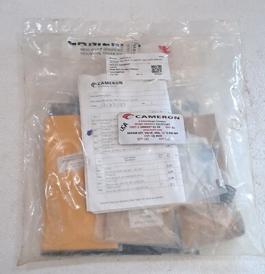 CAMERON 2406437-01-99 REPAIR KIT,  DRG VALVE, 1/2''  5 KSI WP