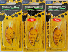 Lot of 3 SPRO JOHN CREWS LITTLE JOHN 50/MD 50...