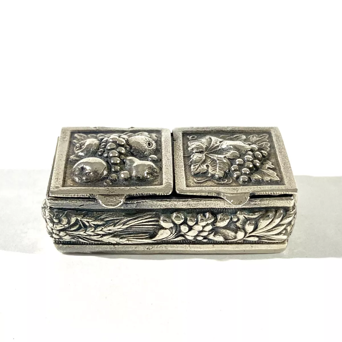 Solid silver pill box clearance