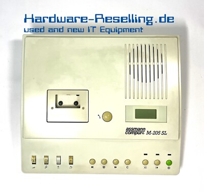 Assmann Compur M-205 SL Diktiergerät Weiß ohne Netzteil