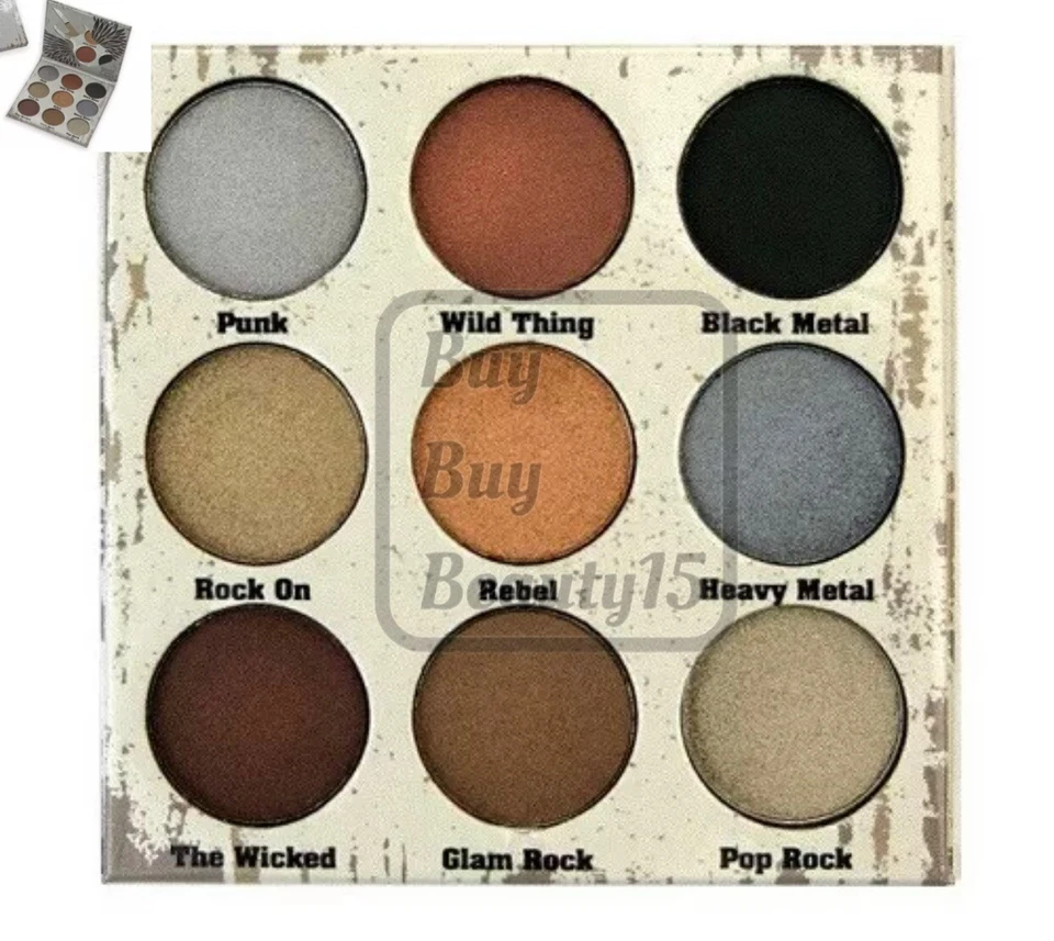Crown Pro 9 Color Glam Metals Eyeshadow Palette Full Size New - Image 2 of 2