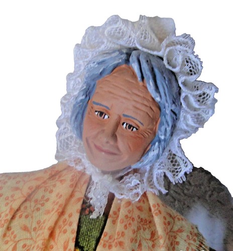 Doll Handmade Santon ancien Provence habillé Femme vendeuse fruits PEIRANO 26 cm - Picture 5 of 7