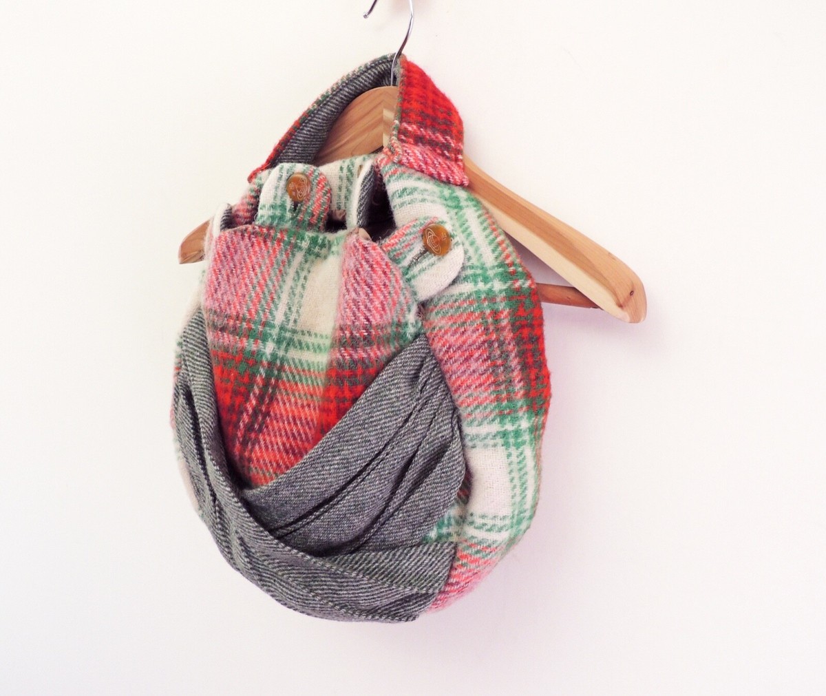 VIVIENNE WESTWOOD 1988 TIME MACHINE - tweed bag Orb Tartan check