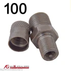 100 X Schrader American Valve 1/8 BSPT - Shock Absorber Air Fitting Valves Bag