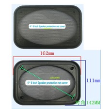 2pcs 4x6 inch Speaker Cover Metal Mesh Grille Protection Decorative Circle 4"x6"