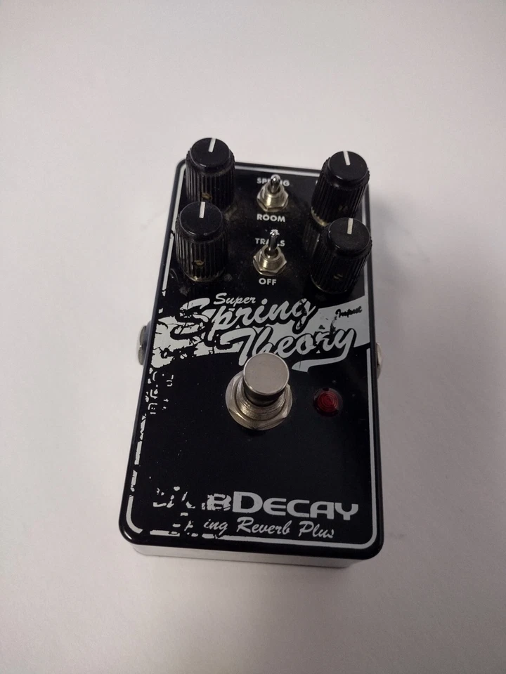 SubDecay Super Spring Theory Reverb Guitar Effects Pedal FX Works Tested - Image 2 of 4