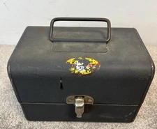 Vintage Simonsen Metal Products Film Reel Storage Case Box with Handle