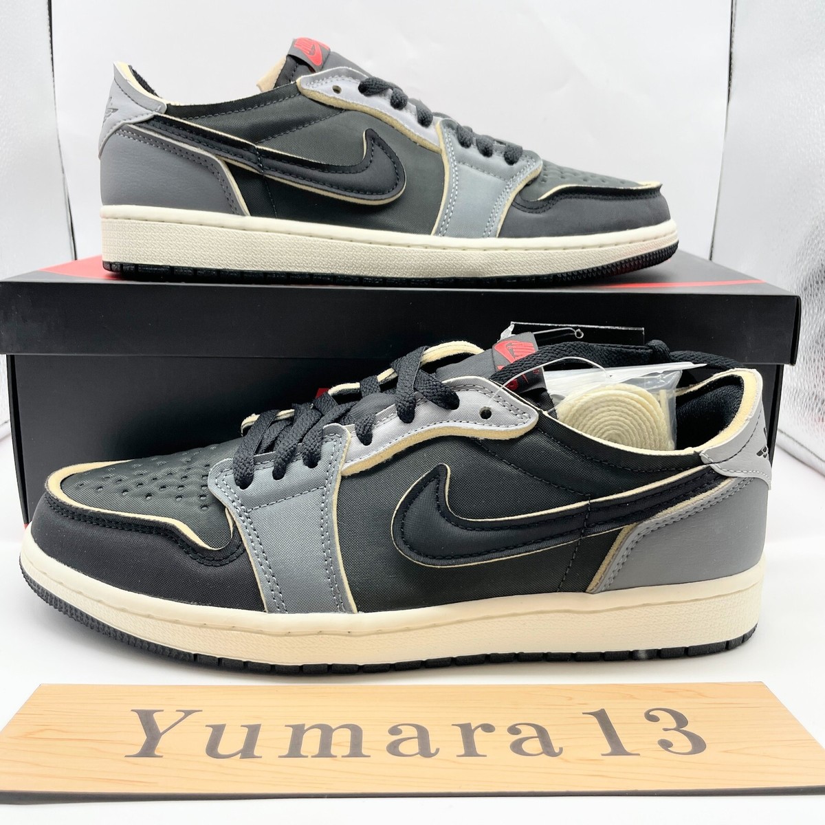 【新品未使用】ジャッジ エイリアン Y2K オマージュ ノーロゴ　BLACK Nike Air Jordan 1 Low OG EX 2colors Black White DV0982