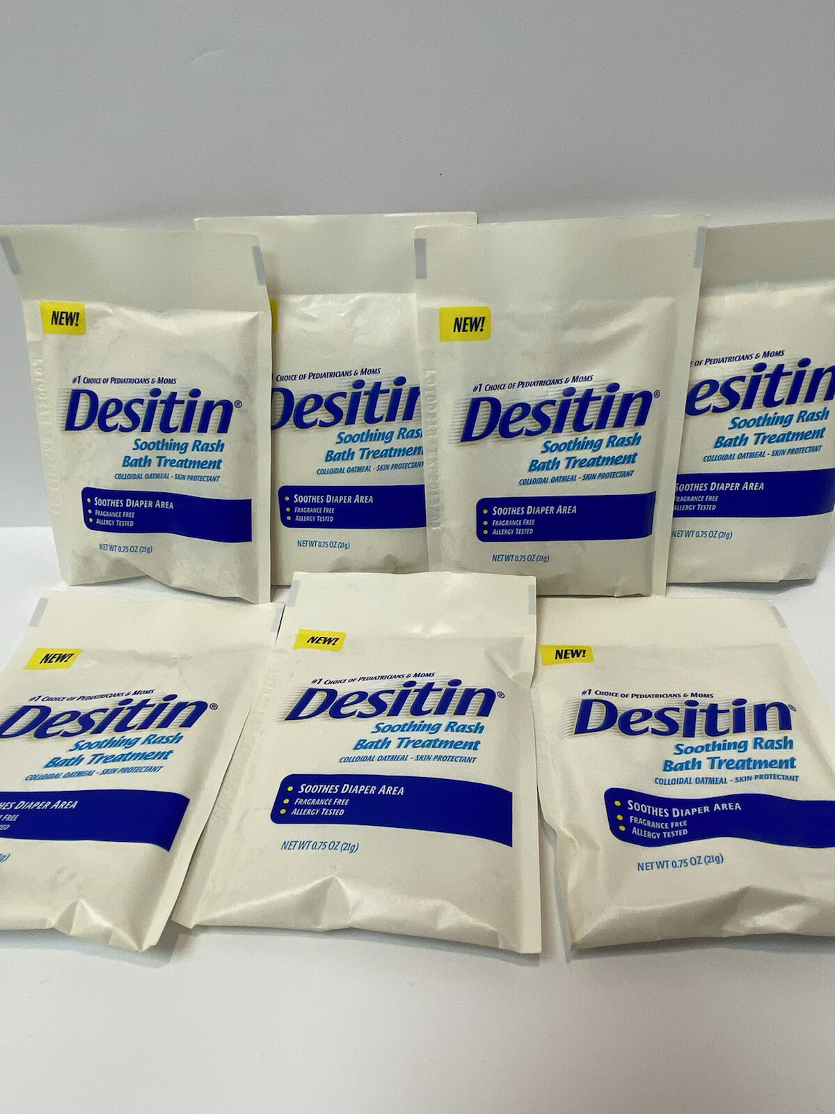 HTF Desitin Soothing Rash BATH TREATMENT  7 Individual  Pack