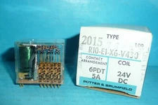 Potter & Brumfield R10-E1-X6-V430 Relay 24VDC 6PDT 5 Amps New