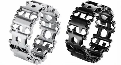 Leather Multi Tool Bracelet Wild Outdoor Equipment Survival Bracelet Straps