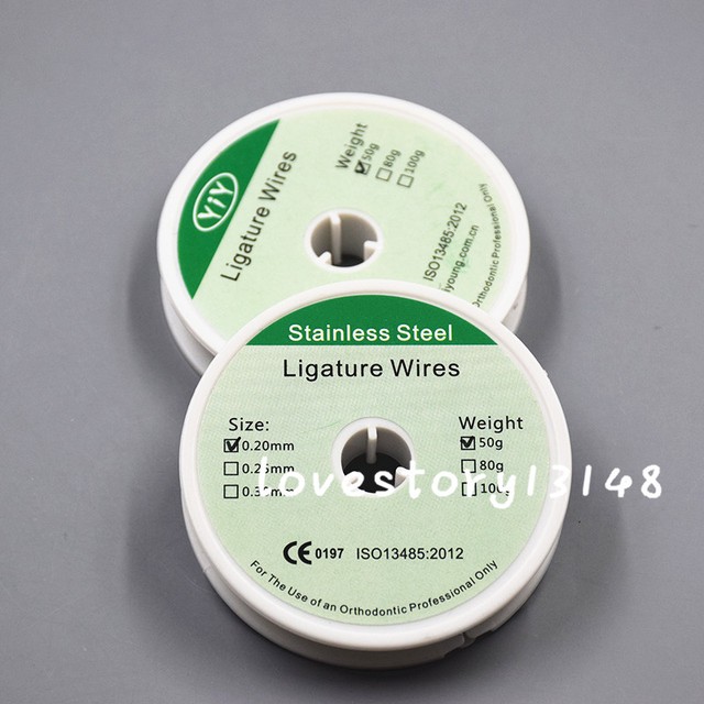 1 Roll Dental Orthodontic Ligature Wire Round Spool Stainless Steel 0