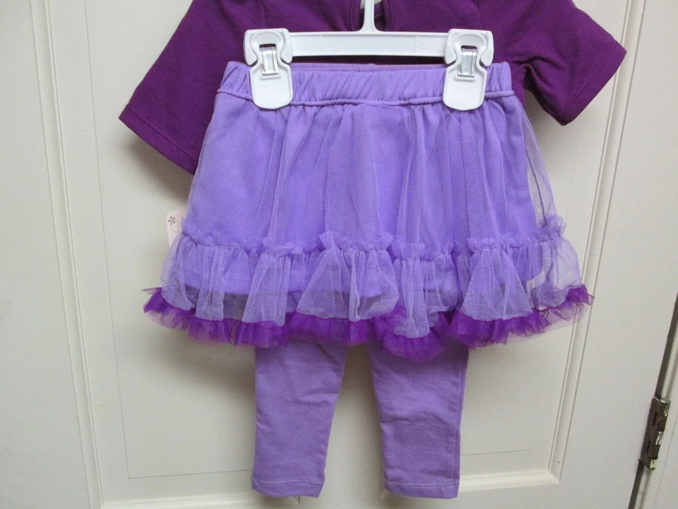 Purple 3-Piece Tutu Set by Kids Headquarters, Size 18 Months, NWT - Image 3 of 3