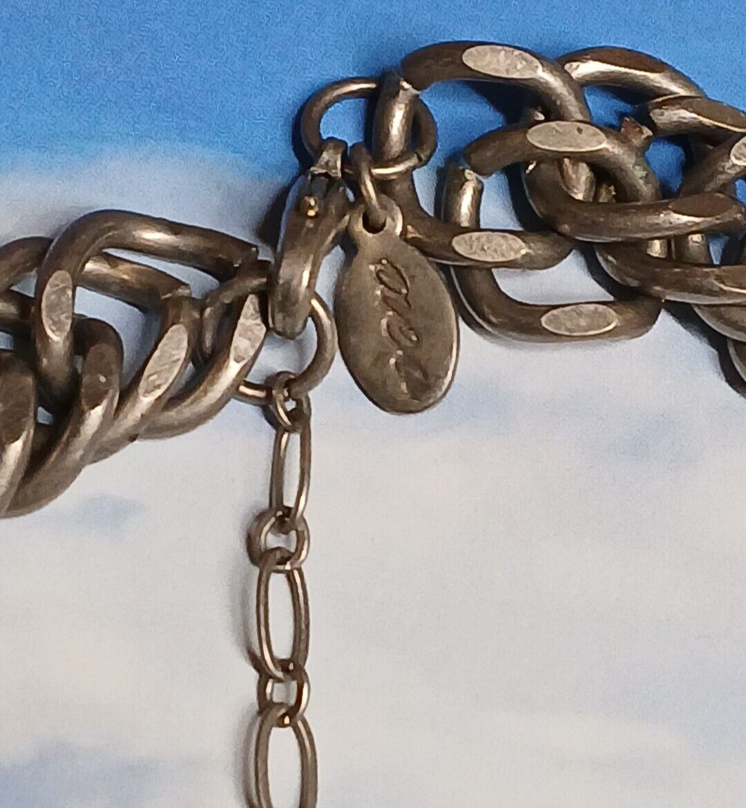 American Eagle Thick Silver Tone Statement Chain … - image 2