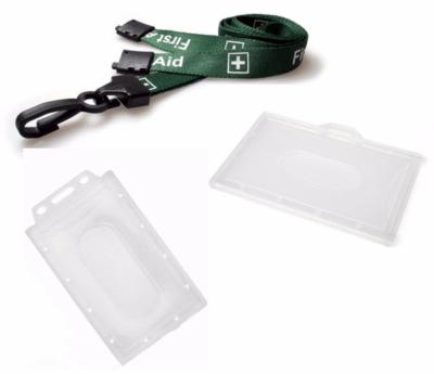 ERSTE HILFE Schlüsselband Umhängeband mit Wert beiliegend Pass Badge Ausweisetui