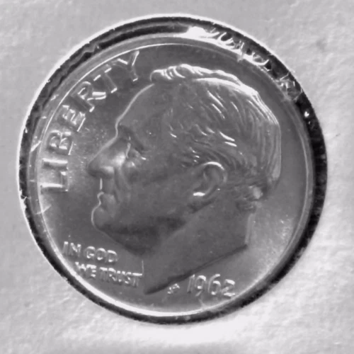1962 P ROOSEVELT DIME 10 Cent 10C SILVER LOW TO MID MS GRADE KM# 195 EB#3060