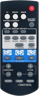 New Remote Control For Yamaha FSR80 ZG80760 YSP-1400 YSP-1400BL AV System