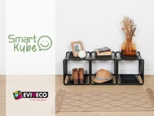 Smart Kube Bamboo Cube Storage, 13" Stackable Shelf Organizer